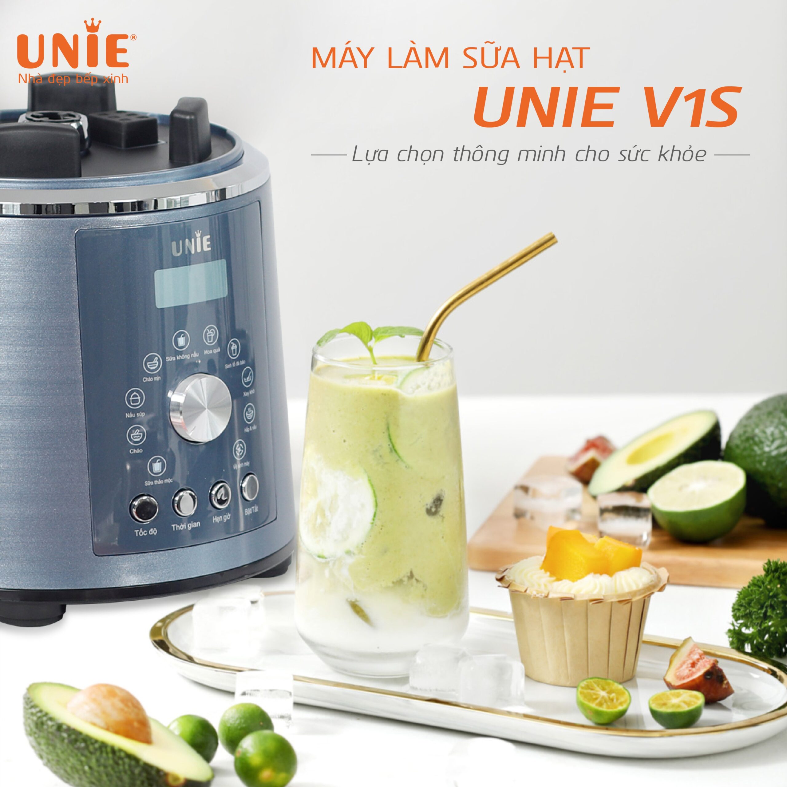 Máy làm sữa hạt unie v1s